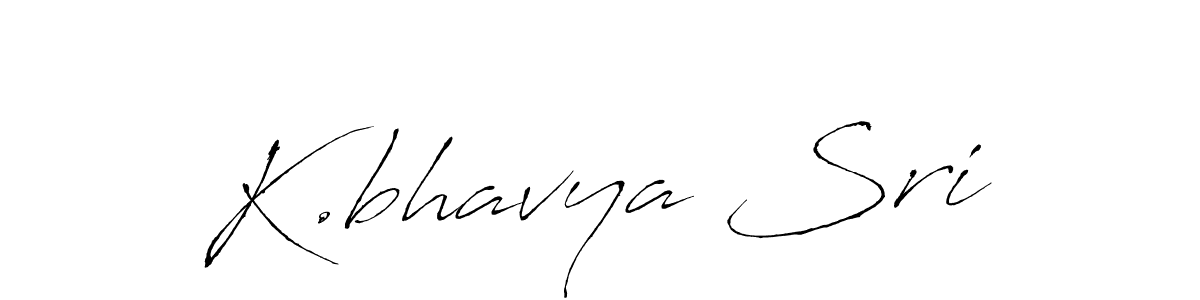 Create a beautiful signature design for name K.bhavya Sri. With this signature (Antro_Vectra) fonts, you can make a handwritten signature for free. K.bhavya Sri signature style 6 images and pictures png