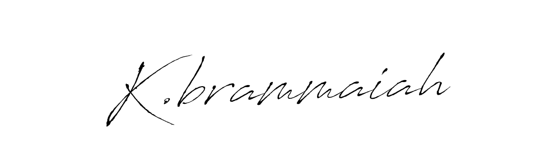 Also You can easily find your signature by using the search form. We will create K.brammaiah name handwritten signature images for you free of cost using Antro_Vectra sign style. K.brammaiah signature style 6 images and pictures png