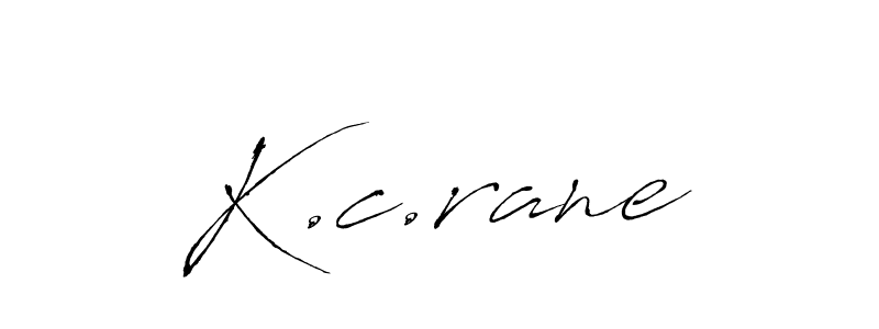 Create a beautiful signature design for name K.c.rane. With this signature (Antro_Vectra) fonts, you can make a handwritten signature for free. K.c.rane signature style 6 images and pictures png