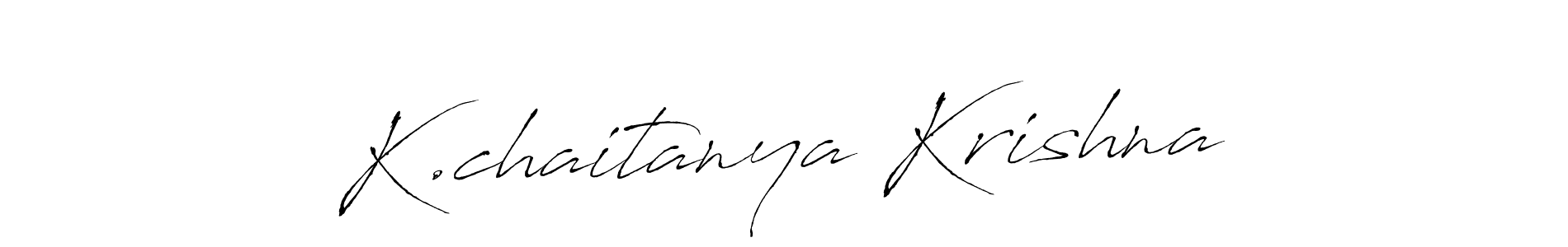 Design your own signature with our free online signature maker. With this signature software, you can create a handwritten (Antro_Vectra) signature for name K.chaitanya Krishna. K.chaitanya Krishna signature style 6 images and pictures png