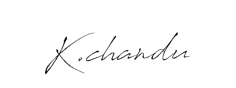 Use a signature maker to create a handwritten signature online. With this signature software, you can design (Antro_Vectra) your own signature for name K.chandu. K.chandu signature style 6 images and pictures png