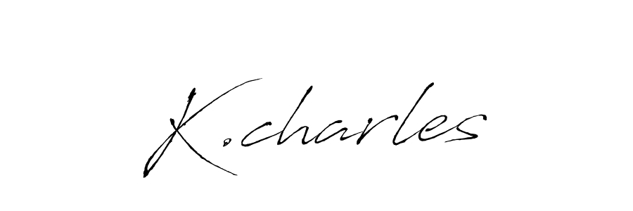 Also we have K.charles name is the best signature style. Create professional handwritten signature collection using Antro_Vectra autograph style. K.charles signature style 6 images and pictures png