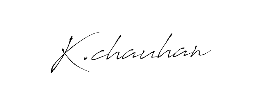 You should practise on your own different ways (Antro_Vectra) to write your name (K.chauhan) in signature. don't let someone else do it for you. K.chauhan signature style 6 images and pictures png