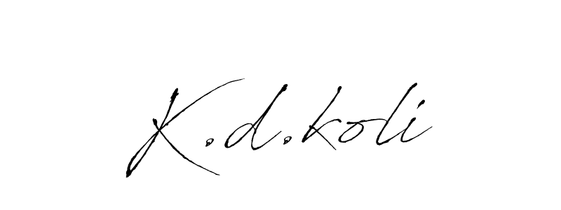 The best way (Antro_Vectra) to make a short signature is to pick only two or three words in your name. The name K.d.koli include a total of six letters. For converting this name. K.d.koli signature style 6 images and pictures png