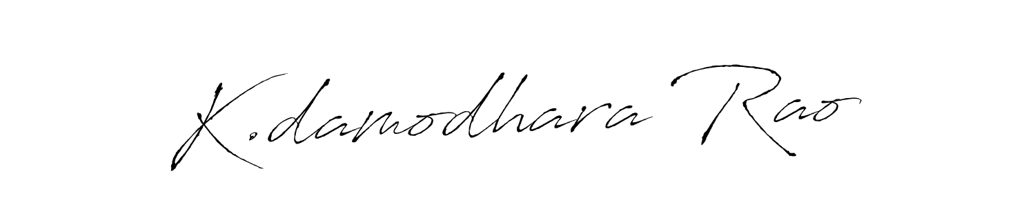 Create a beautiful signature design for name K.damodhara Rao. With this signature (Antro_Vectra) fonts, you can make a handwritten signature for free. K.damodhara Rao signature style 6 images and pictures png