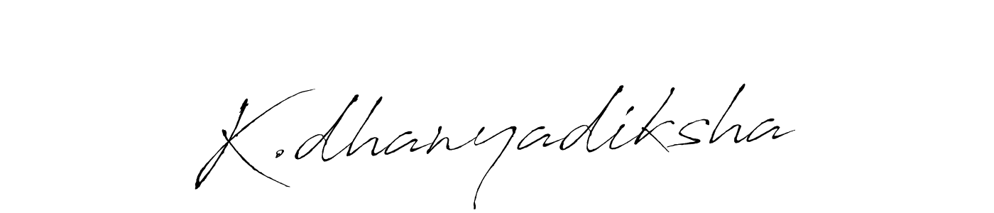 It looks lik you need a new signature style for name K.dhanyadiksha. Design unique handwritten (Antro_Vectra) signature with our free signature maker in just a few clicks. K.dhanyadiksha signature style 6 images and pictures png