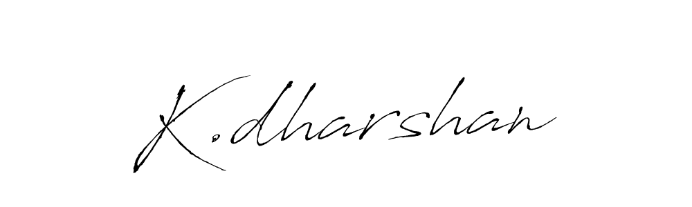 This is the best signature style for the K.dharshan name. Also you like these signature font (Antro_Vectra). Mix name signature. K.dharshan signature style 6 images and pictures png