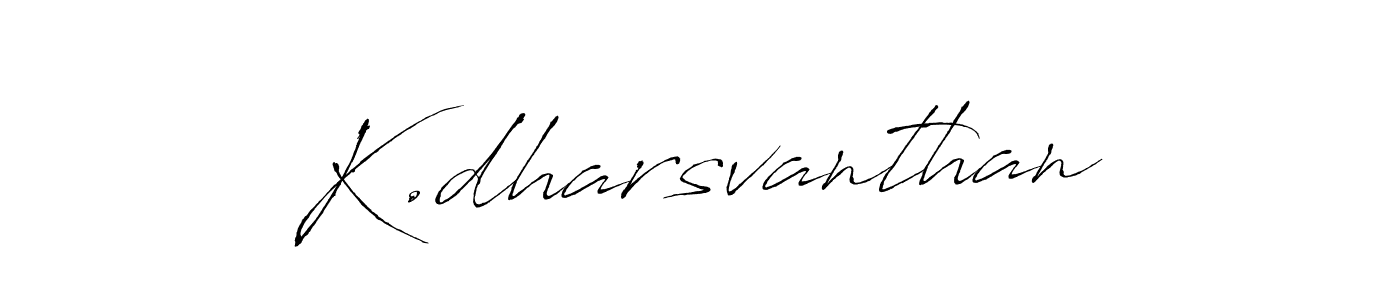 Create a beautiful signature design for name K.dharsvanthan. With this signature (Antro_Vectra) fonts, you can make a handwritten signature for free. K.dharsvanthan signature style 6 images and pictures png