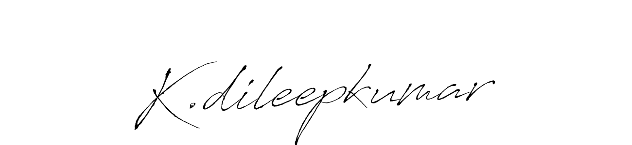 if you are searching for the best signature style for your name K.dileepkumar. so please give up your signature search. here we have designed multiple signature styles  using Antro_Vectra. K.dileepkumar signature style 6 images and pictures png