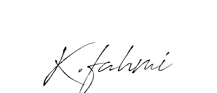 Best and Professional Signature Style for K.fahmi. Antro_Vectra Best Signature Style Collection. K.fahmi signature style 6 images and pictures png