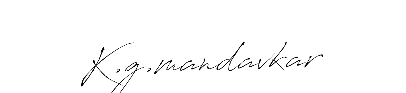 The best way (Antro_Vectra) to make a short signature is to pick only two or three words in your name. The name K.g.mandavkar include a total of six letters. For converting this name. K.g.mandavkar signature style 6 images and pictures png