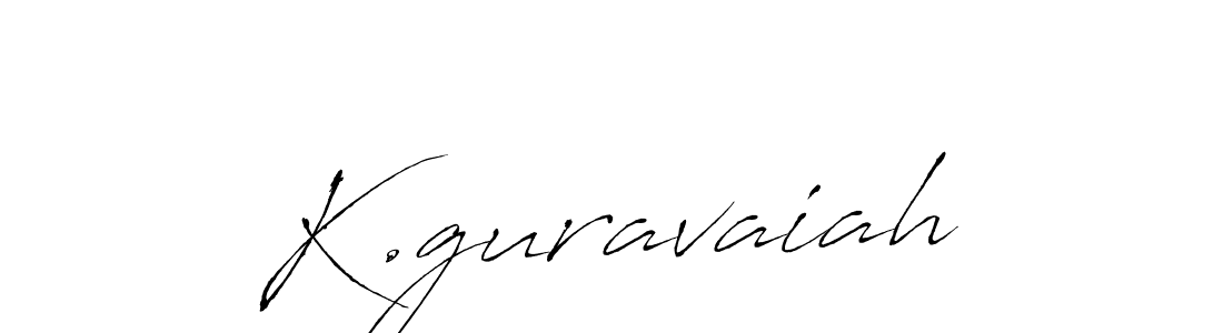How to make K.guravaiah signature? Antro_Vectra is a professional autograph style. Create handwritten signature for K.guravaiah name. K.guravaiah signature style 6 images and pictures png