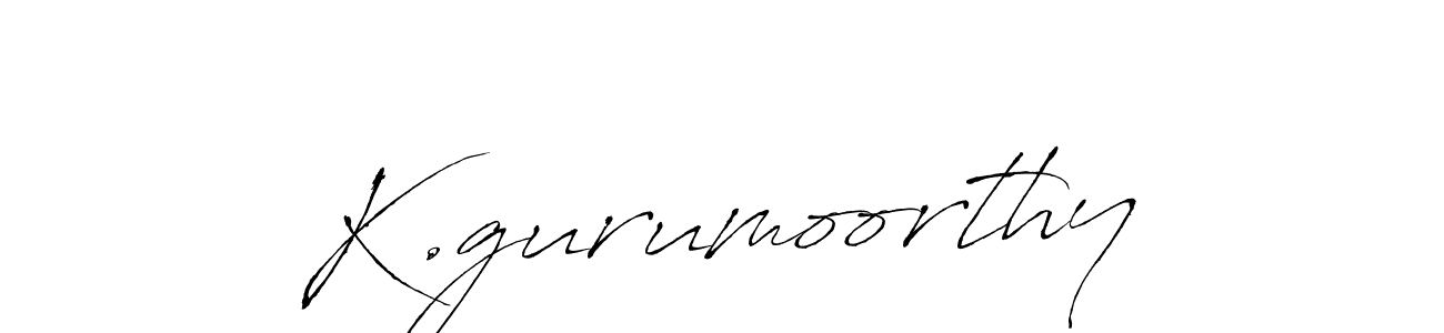 Design your own signature with our free online signature maker. With this signature software, you can create a handwritten (Antro_Vectra) signature for name K.gurumoorthy. K.gurumoorthy signature style 6 images and pictures png