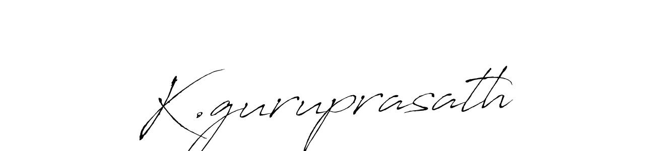 How to make K.guruprasath signature? Antro_Vectra is a professional autograph style. Create handwritten signature for K.guruprasath name. K.guruprasath signature style 6 images and pictures png
