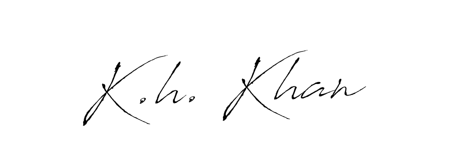 Similarly Antro_Vectra is the best handwritten signature design. Signature creator online .You can use it as an online autograph creator for name K.h. Khan. K.h. Khan signature style 6 images and pictures png