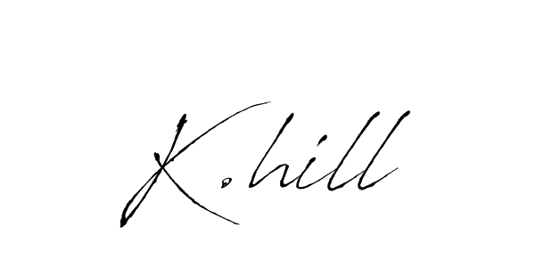 Here are the top 10 professional signature styles for the name K.hill. These are the best autograph styles you can use for your name. K.hill signature style 6 images and pictures png