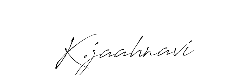 Make a beautiful signature design for name K.jaahnavi. With this signature (Antro_Vectra) style, you can create a handwritten signature for free. K.jaahnavi signature style 6 images and pictures png