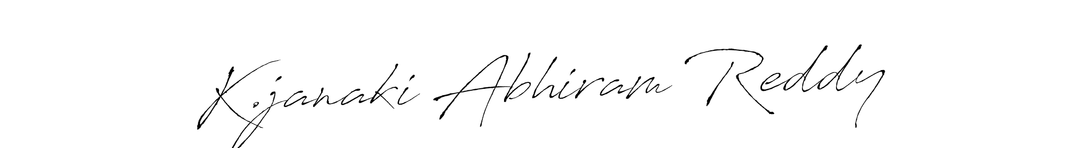 You can use this online signature creator to create a handwritten signature for the name K.janaki Abhiram Reddy. This is the best online autograph maker. K.janaki Abhiram Reddy signature style 6 images and pictures png