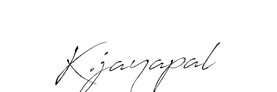 Create a beautiful signature design for name K.jayapal. With this signature (Antro_Vectra) fonts, you can make a handwritten signature for free. K.jayapal signature style 6 images and pictures png