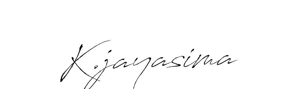 How to make K.jayasima name signature. Use Antro_Vectra style for creating short signs online. This is the latest handwritten sign. K.jayasima signature style 6 images and pictures png