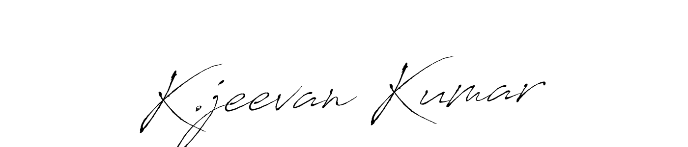 Make a beautiful signature design for name K.jeevan Kumar. With this signature (Antro_Vectra) style, you can create a handwritten signature for free. K.jeevan Kumar signature style 6 images and pictures png