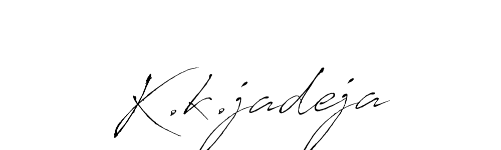 Antro_Vectra is a professional signature style that is perfect for those who want to add a touch of class to their signature. It is also a great choice for those who want to make their signature more unique. Get K.k.jadeja name to fancy signature for free. K.k.jadeja signature style 6 images and pictures png
