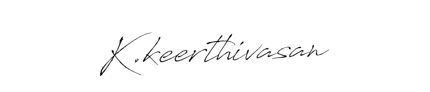 Use a signature maker to create a handwritten signature online. With this signature software, you can design (Antro_Vectra) your own signature for name K.keerthivasan. K.keerthivasan signature style 6 images and pictures png