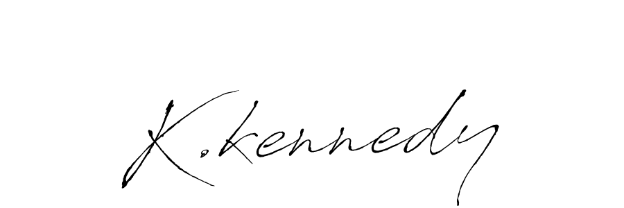The best way (Antro_Vectra) to make a short signature is to pick only two or three words in your name. The name K.kennedy include a total of six letters. For converting this name. K.kennedy signature style 6 images and pictures png