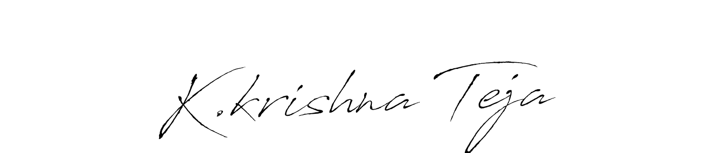 Make a beautiful signature design for name K.krishna Teja. Use this online signature maker to create a handwritten signature for free. K.krishna Teja signature style 6 images and pictures png