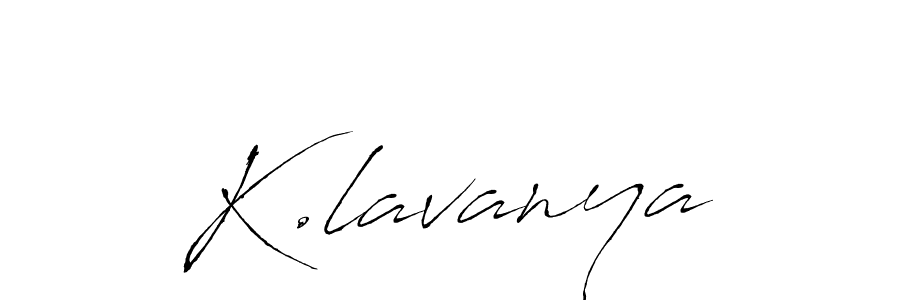 K.lavanya stylish signature style. Best Handwritten Sign (Antro_Vectra) for my name. Handwritten Signature Collection Ideas for my name K.lavanya. K.lavanya signature style 6 images and pictures png