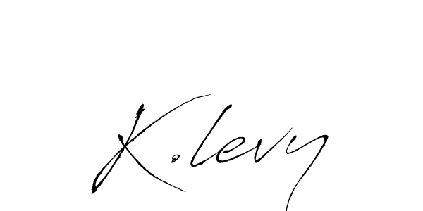 Antro_Vectra is a professional signature style that is perfect for those who want to add a touch of class to their signature. It is also a great choice for those who want to make their signature more unique. Get K.levy name to fancy signature for free. K.levy signature style 6 images and pictures png