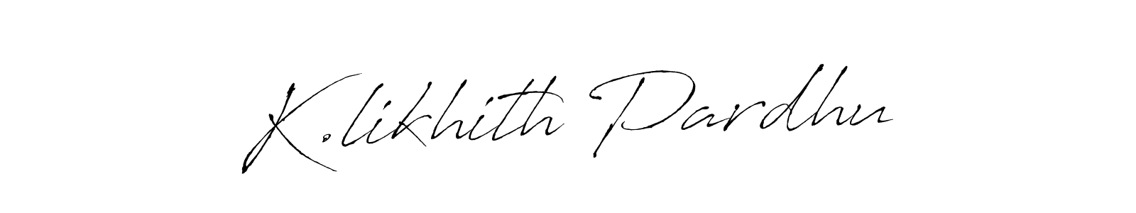 It looks lik you need a new signature style for name K.likhith Pardhu. Design unique handwritten (Antro_Vectra) signature with our free signature maker in just a few clicks. K.likhith Pardhu signature style 6 images and pictures png