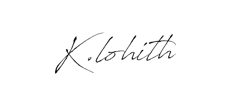 if you are searching for the best signature style for your name K.lohith. so please give up your signature search. here we have designed multiple signature styles  using Antro_Vectra. K.lohith signature style 6 images and pictures png