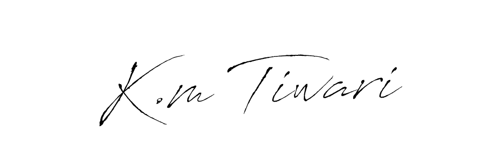 Make a beautiful signature design for name K.m Tiwari. Use this online signature maker to create a handwritten signature for free. K.m Tiwari signature style 6 images and pictures png
