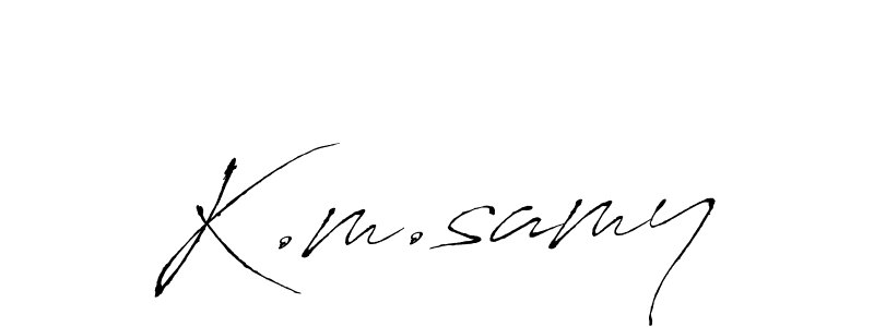 It looks lik you need a new signature style for name K.m.samy. Design unique handwritten (Antro_Vectra) signature with our free signature maker in just a few clicks. K.m.samy signature style 6 images and pictures png