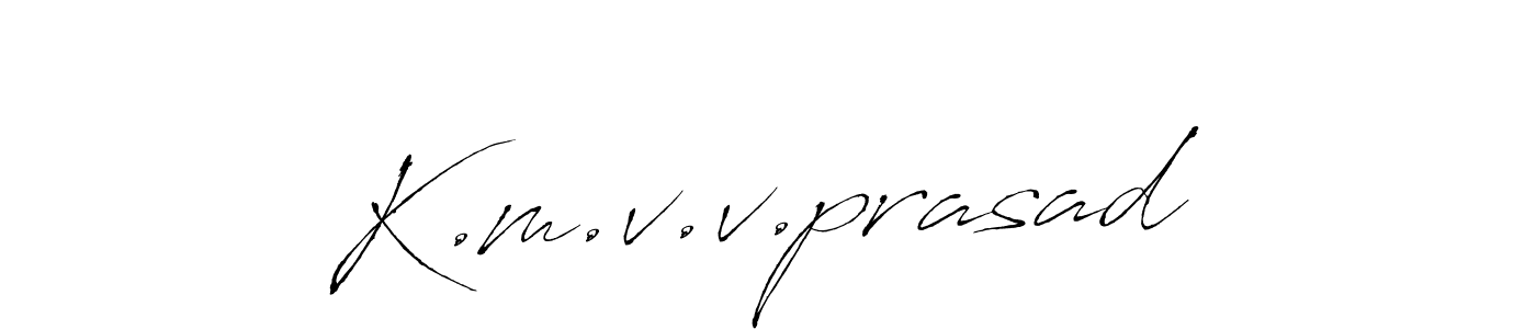 Make a beautiful signature design for name K.m.v.v.prasad. With this signature (Antro_Vectra) style, you can create a handwritten signature for free. K.m.v.v.prasad signature style 6 images and pictures png