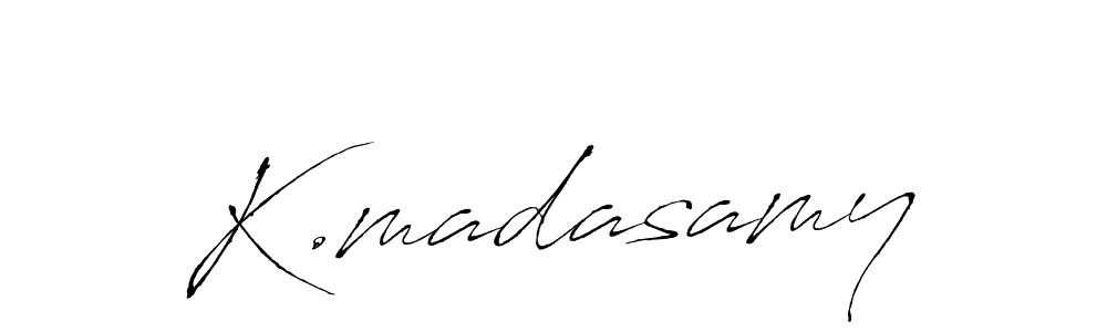 How to make K.madasamy name signature. Use Antro_Vectra style for creating short signs online. This is the latest handwritten sign. K.madasamy signature style 6 images and pictures png