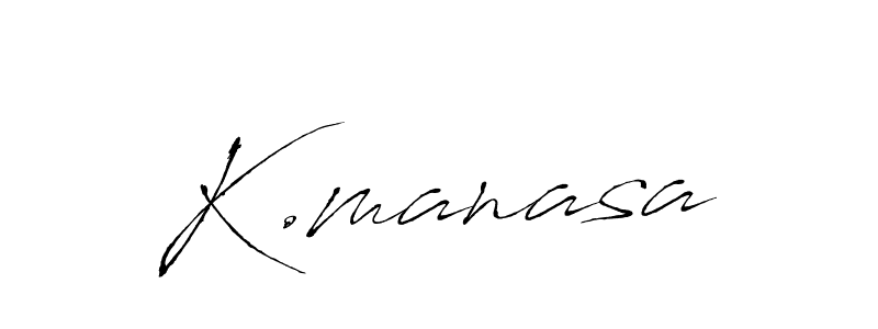 Design your own signature with our free online signature maker. With this signature software, you can create a handwritten (Antro_Vectra) signature for name K.manasa. K.manasa signature style 6 images and pictures png