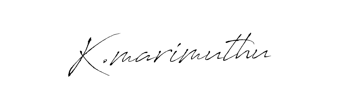 K.marimuthu stylish signature style. Best Handwritten Sign (Antro_Vectra) for my name. Handwritten Signature Collection Ideas for my name K.marimuthu. K.marimuthu signature style 6 images and pictures png