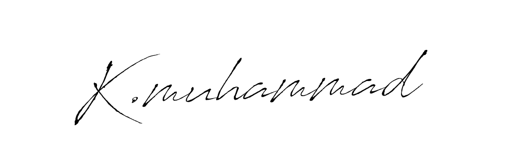 The best way (Antro_Vectra) to make a short signature is to pick only two or three words in your name. The name K.muhammad include a total of six letters. For converting this name. K.muhammad signature style 6 images and pictures png