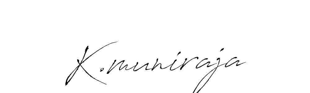 K.muniraja stylish signature style. Best Handwritten Sign (Antro_Vectra) for my name. Handwritten Signature Collection Ideas for my name K.muniraja. K.muniraja signature style 6 images and pictures png