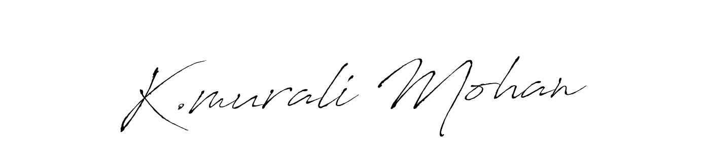 Similarly Antro_Vectra is the best handwritten signature design. Signature creator online .You can use it as an online autograph creator for name K.murali Mohan. K.murali Mohan signature style 6 images and pictures png