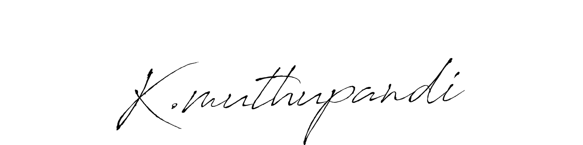 Create a beautiful signature design for name K.muthupandi. With this signature (Antro_Vectra) fonts, you can make a handwritten signature for free. K.muthupandi signature style 6 images and pictures png