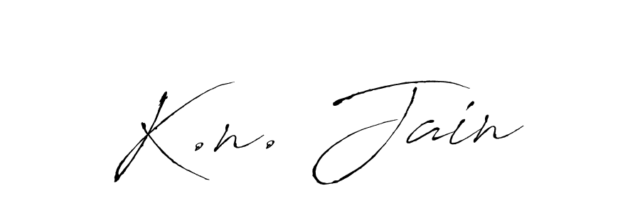 How to Draw K.n. Jain signature style? Antro_Vectra is a latest design signature styles for name K.n. Jain. K.n. Jain signature style 6 images and pictures png