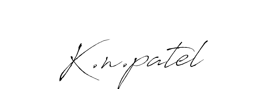K.n.patel stylish signature style. Best Handwritten Sign (Antro_Vectra) for my name. Handwritten Signature Collection Ideas for my name K.n.patel. K.n.patel signature style 6 images and pictures png