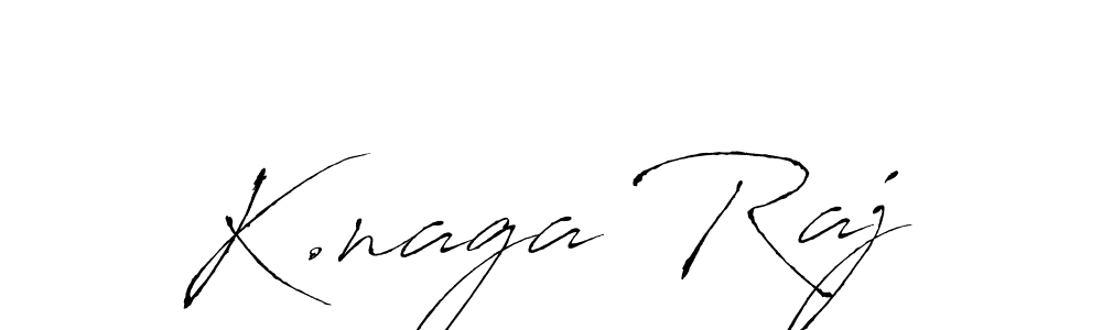 K.naga Raj stylish signature style. Best Handwritten Sign (Antro_Vectra) for my name. Handwritten Signature Collection Ideas for my name K.naga Raj. K.naga Raj signature style 6 images and pictures png