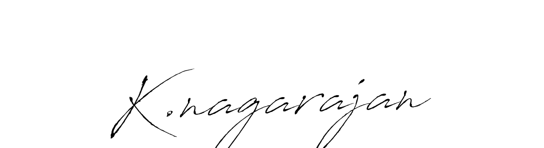 How to make K.nagarajan signature? Antro_Vectra is a professional autograph style. Create handwritten signature for K.nagarajan name. K.nagarajan signature style 6 images and pictures png