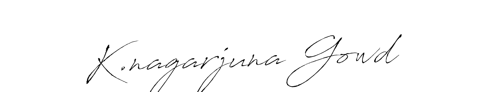 Use a signature maker to create a handwritten signature online. With this signature software, you can design (Antro_Vectra) your own signature for name K.nagarjuna Gowd. K.nagarjuna Gowd signature style 6 images and pictures png