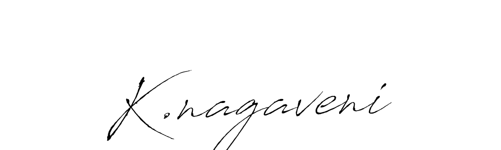 This is the best signature style for the K.nagaveni name. Also you like these signature font (Antro_Vectra). Mix name signature. K.nagaveni signature style 6 images and pictures png