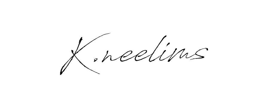 This is the best signature style for the K.neelims name. Also you like these signature font (Antro_Vectra). Mix name signature. K.neelims signature style 6 images and pictures png